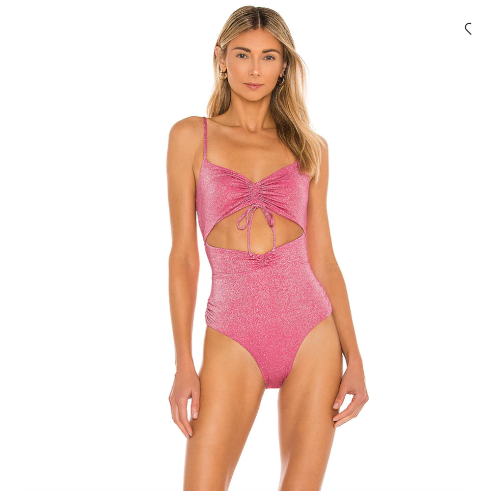 L*SPACE Rumi Classic One Piece 6 Pink NEW